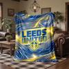 Pătură Flanelată cu Imprimeu Fotbalistic Leeds United Moale Caldă Canapea Pat Pătură Aruncată Pentru Acasă Birou Dormitor