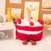 Creative Red Velvet Cake Plush Doll – Stuffed Animal Comfort Toy for Girls, Perfect Birthday Gift.