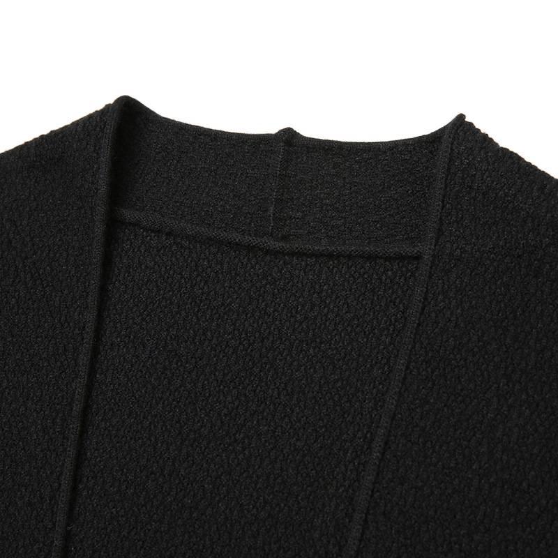 Hengyuanxiang 2025 Men's Knitted Cardigan: Spring & Autumn Casual Sweater for Middle-Aged & Young Dads