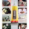 T8000 Soft Anti-Vibration Electronic Components Glue Clear Contact Phone Repair Adhesive with Precision Applicator 15/50/110 ML