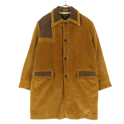 90s Old Long Sleeve Hunting Style Corduroy Coat M Brown Men's Used