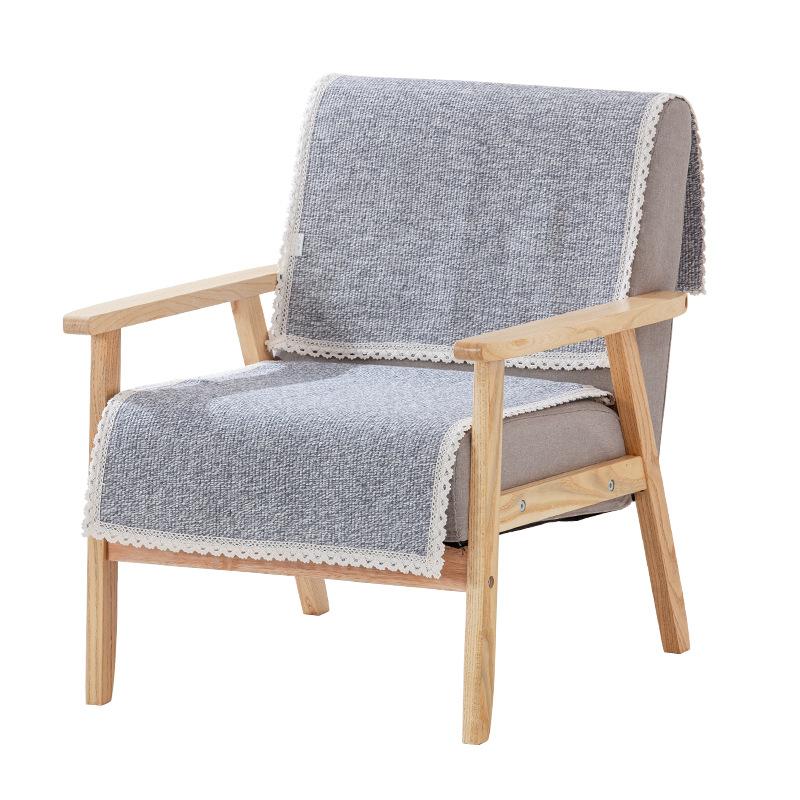 Seat Cushion Lace-up Thick Fabric Four Seasons Seat Cushion Summer Cotton Linen Office Student Dining Chair Stool Cushion
