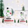 Christmas New Arrival Luminous Snowman Crystal Ball Glass Ornament, Christmas Eve Gift for Kids