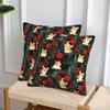 Corgi Dog In Garden 2 Pcs Square Pillowcase Pillow Cover Cushion Decor Comfort Throw Pillow For Home Living Room