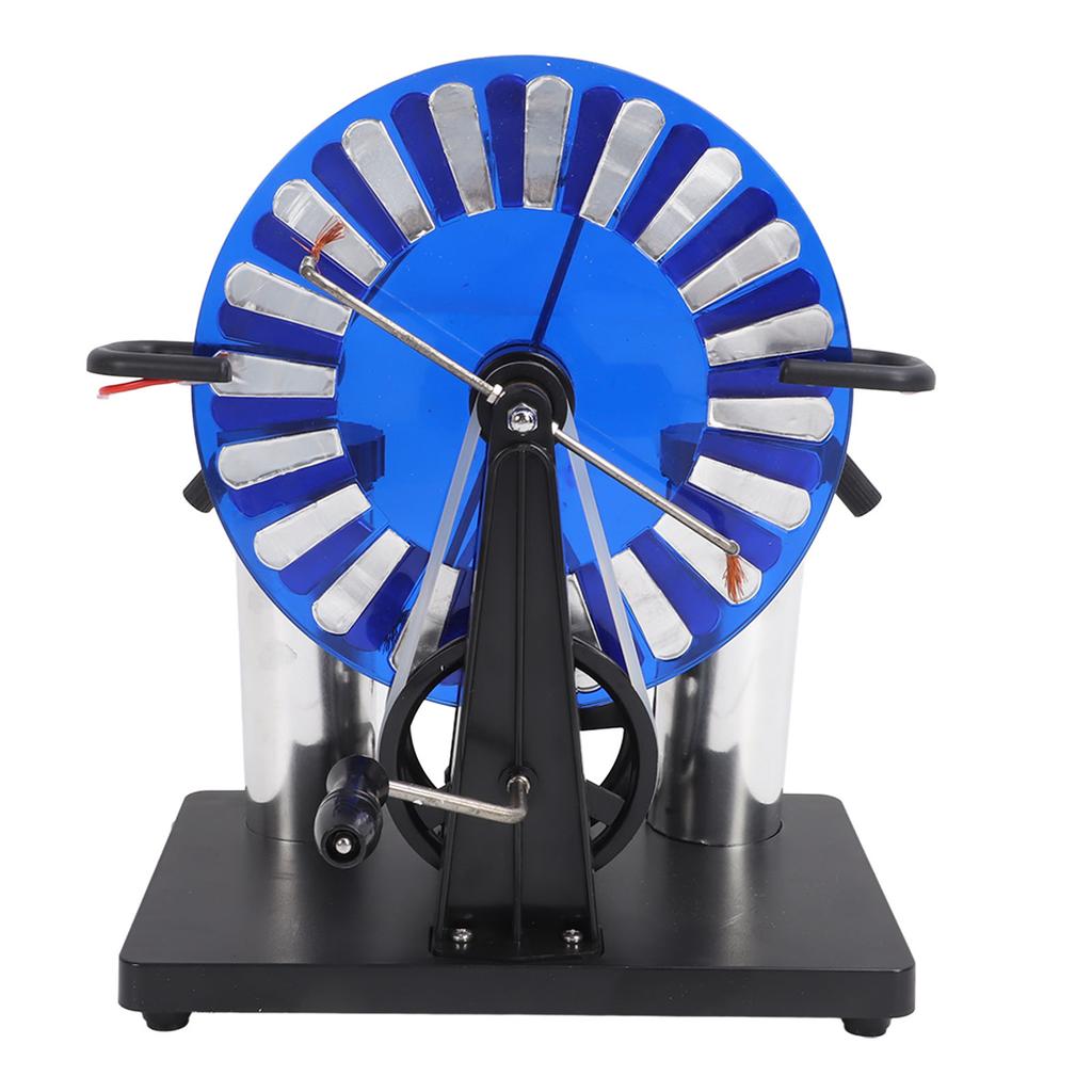 Electrostatic Induction Motor PVC Hand Crank Spark Discharge Static Electricity Generator