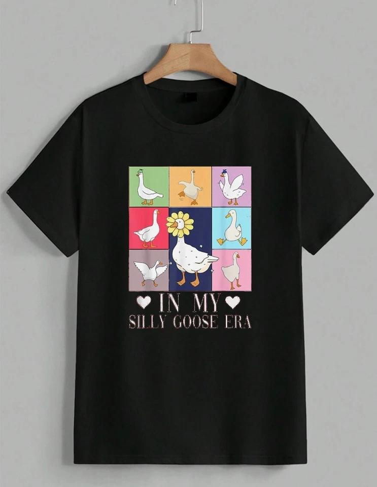 In My Silly Goose Era Lover Rep T-Shirt Funny Animal Meme Graphic Tee Unisex 2 S
