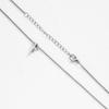 Women's Stainless Steel Cross Necklace: Simple, Versatile, and Colorfast Clavicle Chain - Perfect for Layering.