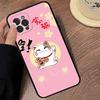 Custodia per Telefono Gatto Portafortuna Per iPhone 16 15 14 13 12 Mini 11 Pro XS Max X XR SE 6 7 8 Plus Copertura Morbida in Silicone