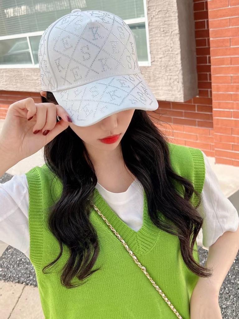 Diamond-encrusted Letter Cap Children's Spring and Autumn Summer Fashion Versatile Temperament Baseball Cap