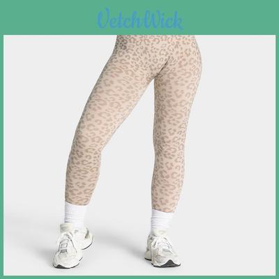 Pantaloni da Yoga Stampa Leopardo da Donna Vita Alta Senza Cuciture Controllo Pancia Leggings Fitness per Corsa e Palestra