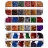 Silver Gold Irregular Aluminum Flakes Holo Mirror Sequins Shinny Paillettes Nail Art Glitter Powder