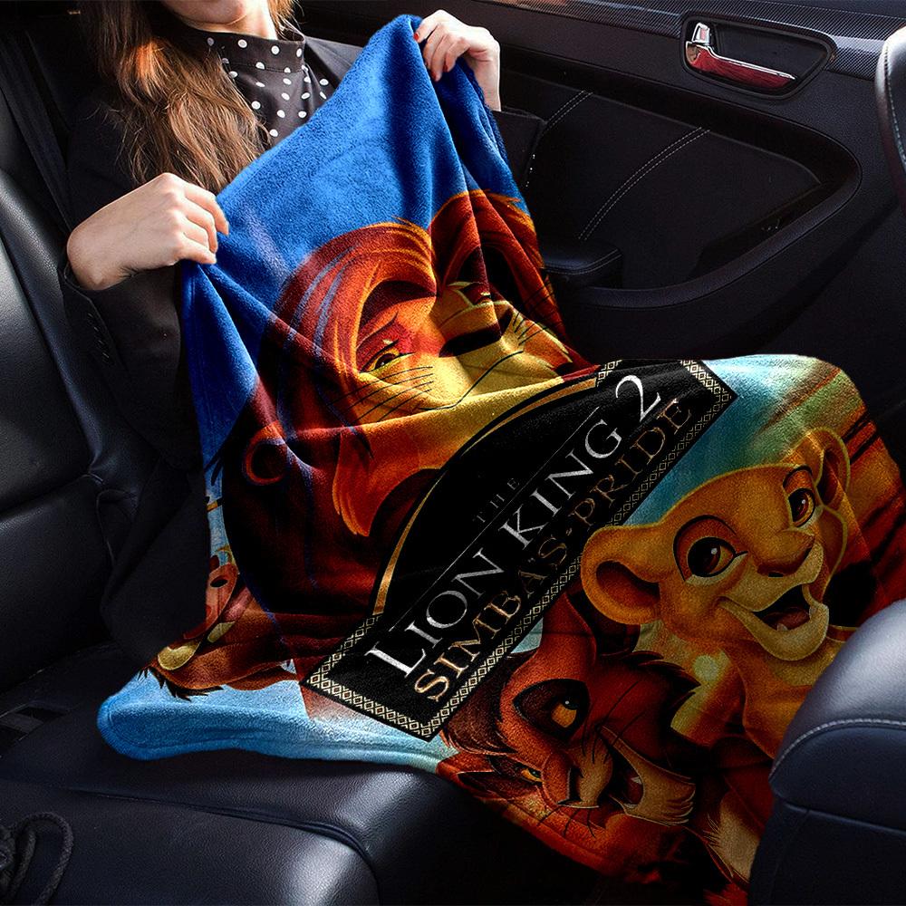 1pc Lion King 2 Simba's Pride Blanket Lightweight Flannel Throw for Sofa Bed Travel Camping Livingroom Office Couch Chair 1111KK