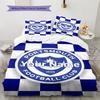 Nautical Crest Shield Custom Name Pattern Bedding Quilt Set Quilt Cover Pillowcase Home Birthday Gift(1 * duvet cover + 2 * pillowcase, without core)