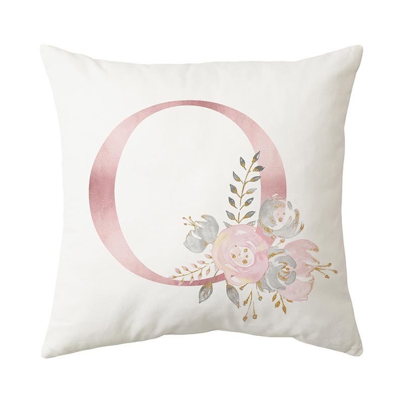 26 Letter Printed Cushion Cover Modern Simple Home Sofa Decoration Cushion Cover Bedroom Cushion Cover