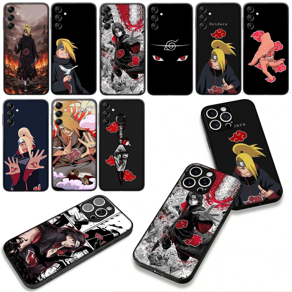 Cover for Apple iPhone 16 15 14 Plus 13 12 Mini 17 Pro Max + ProMax 16E Air 16+ 15+ Case Narutos Deidara Akatsuki Itachi Uchiha