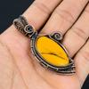 Beautiful Mookaite Gemstone Copper Wire Wrap Handmade Pendant Jewelry Gift