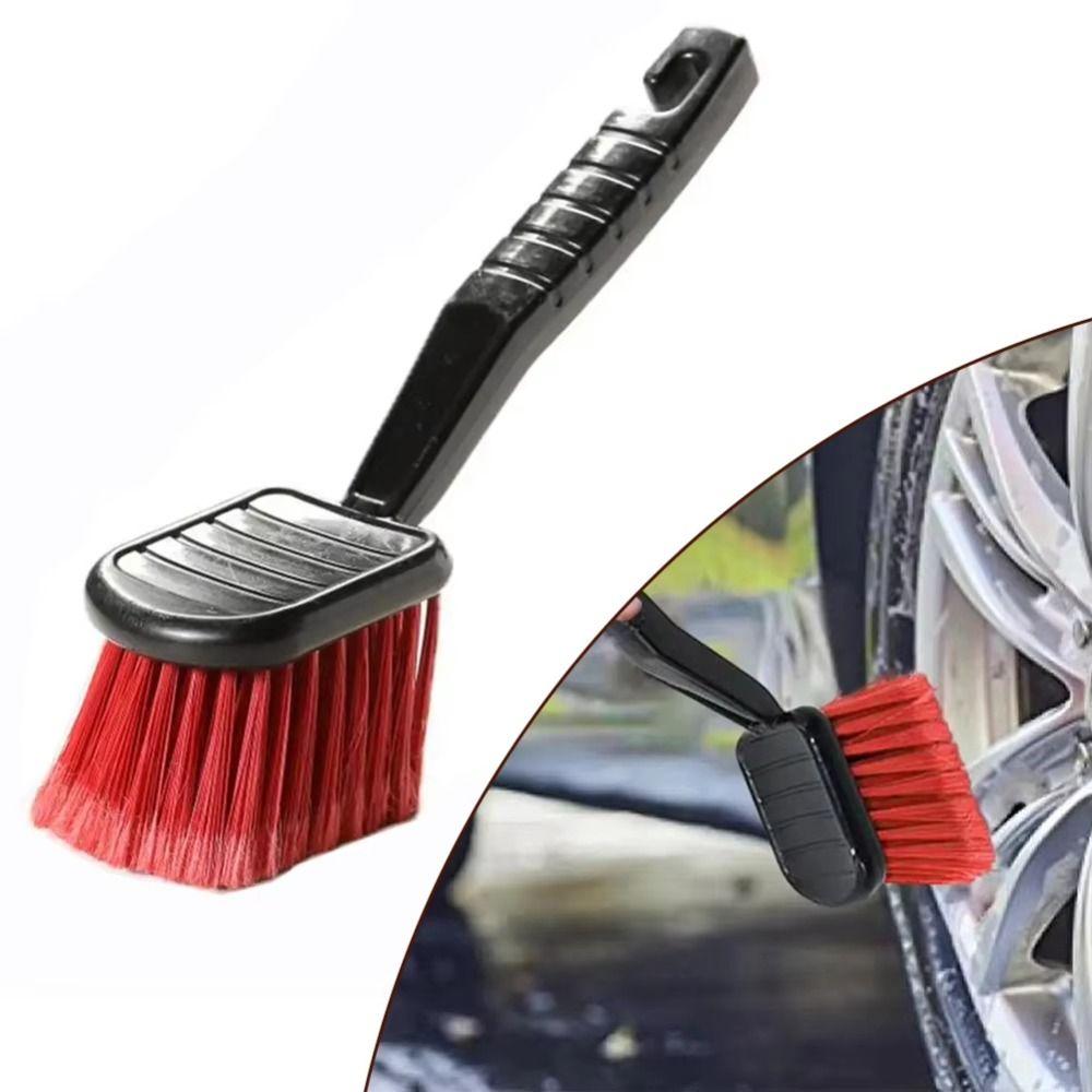 High-quality PPT Bristles Automotive Cleaner Ergonomic Design Deep Cleaning Brush  For Car Wheels