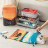 5pcs Tropical Printed Compressed Lightweight Travel Clothing Storage Bag Suit, Space-saving Travel Necessities Accessories