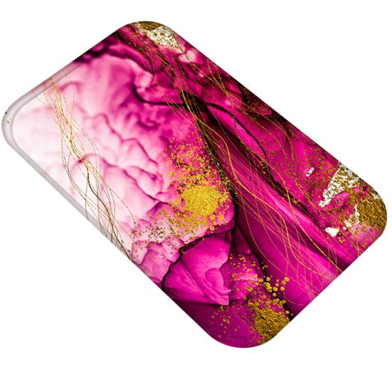 Covoraș anti-alunecare flanel absorbant în mai multe culori Covor imprimat cu marmură pentru casă