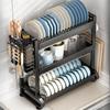 Multi-functional Kitchen Countertop Dish Drying Rack