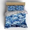 "Ocean Wave Pattern Bedding Set" Multiple Sizes Kid's and Adults' Bedroom Exquisite 3PC Bedding Set Gift