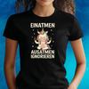 T-Shirt Women Inhale Exhale Unicorn Motif Cotton Size S To 3XLWill Be Opened In a New Window or Tab