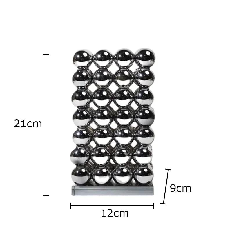 

Crystal Ball Stacked Vase Flower Pots Desk Decoration Flower Arrangement Modern Geometric Floral Vases Room Aesthetic Decor