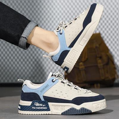 2026 Herbst Neu Nische Atmungsaktiv Dicke Sohle Niedrig geschnitten Trendig Mode Lässig Sport Bequem Board Schuhe für Herren