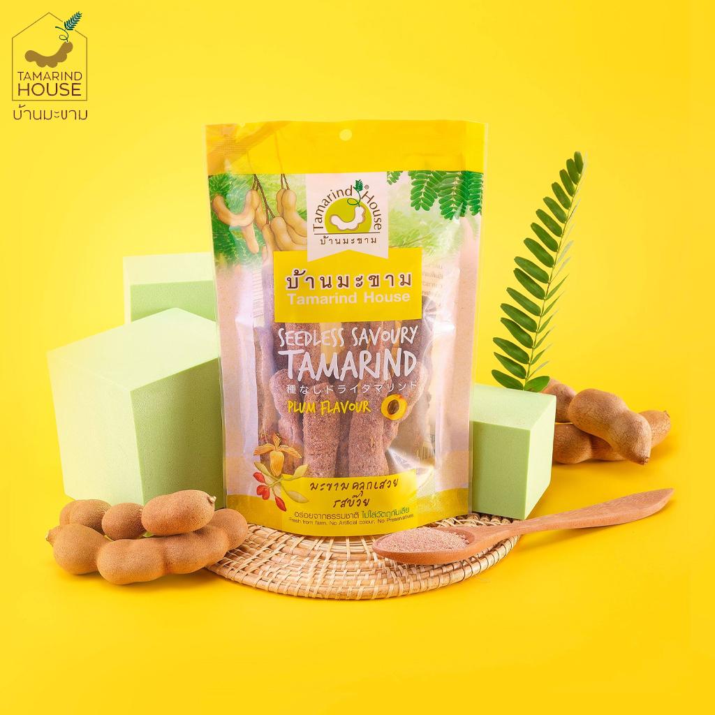 Tamarind House Smak tamaryndowca bez pestek o smaku śliwki / Kwaśno-pikantny / Słodko-kwaśny 90 g. x 1/3 szt. - tajska przekąska