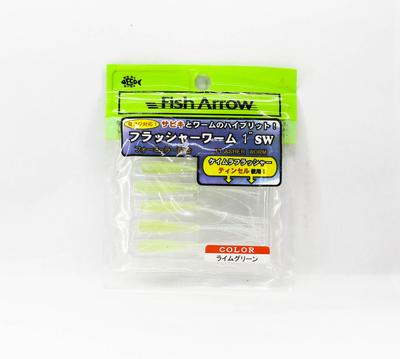 Fish Arrow Soft Lure Flasher Worm 1 Inch 6 Piece Per Pack #08 (0448)
