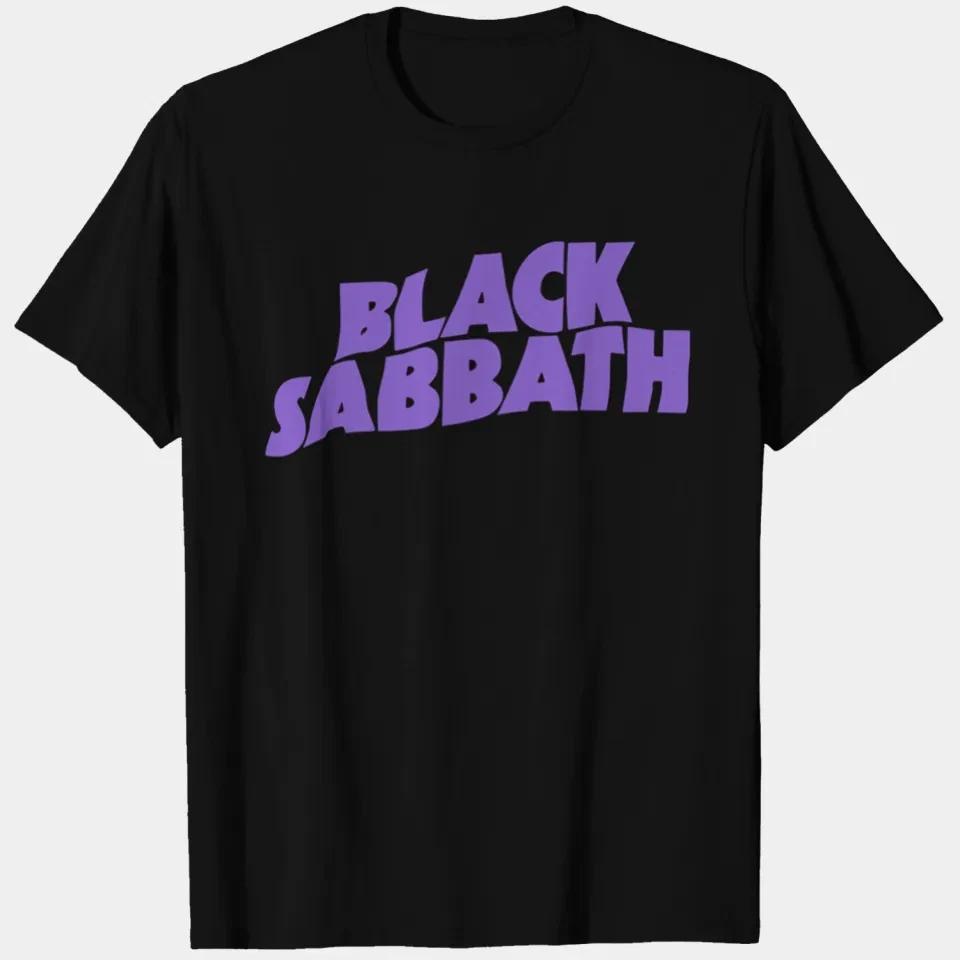 

Black Sabbath Logo T Shirt Mens Rock and Roll Music Classic Band Tee New Summer high-quality cotton tops streetwea mens t shirts M