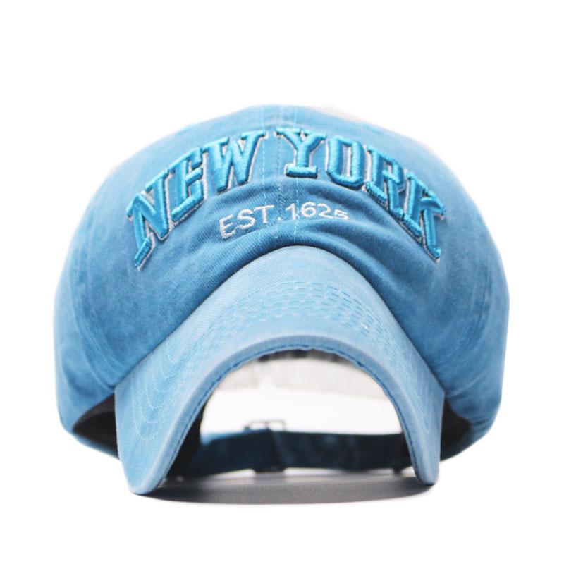 Versatile Pure Cotton Alphabet Washed Cloth European and American Retro Old Baseball Cap Outdoor Sunshade Men's and Women's Hats