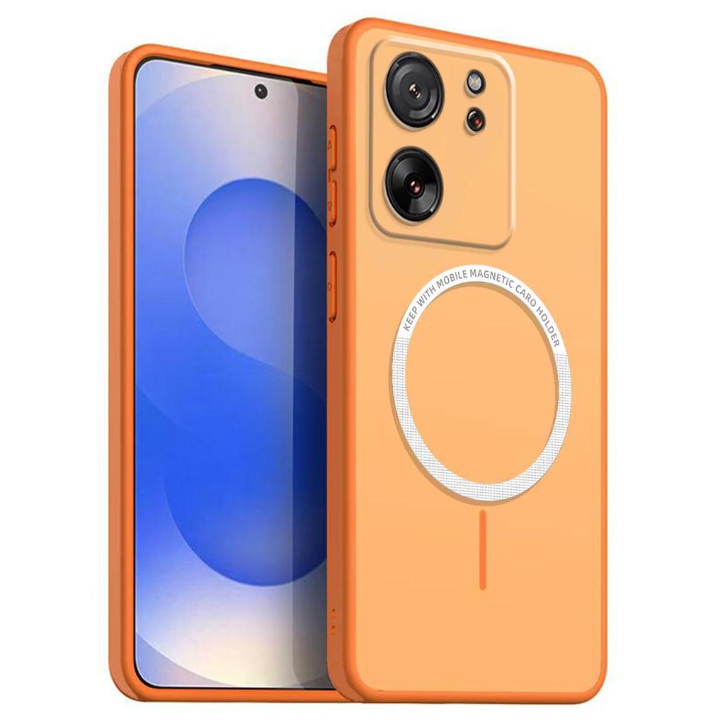 Frosted Semi Clear Magnetic Phone Case for Xiaomi 13T Pro,13T Soft TPU Cover