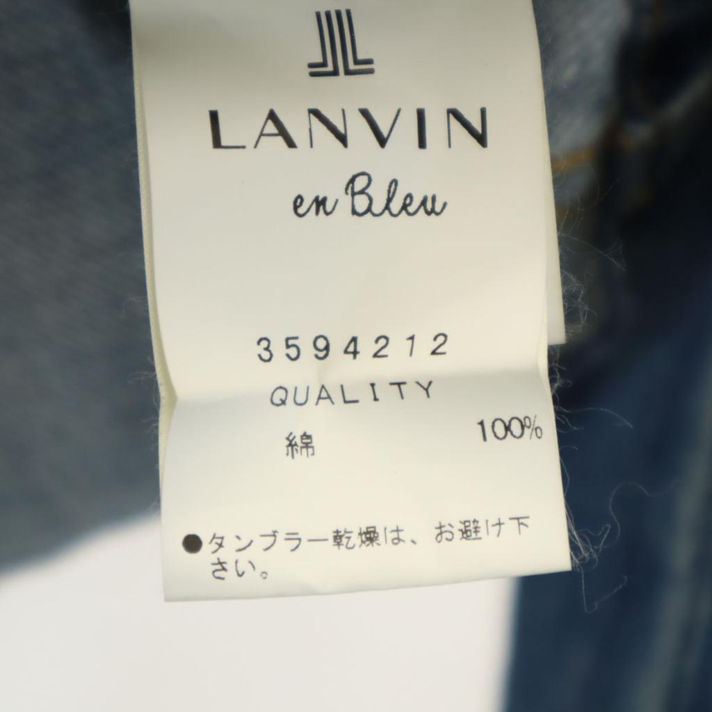 LANVIN en Bleu Denim Jacket 38 Wash blue jeans Women Used