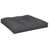 Vidaxl Pallet Sofa Cushions, 2 Pcs, Black, Fabric