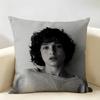 Actor FFinn WWolfhard Cushion Cover Natural Linen Organic Fabric DoubleSided Printing Room Sofa Decor Pillow Case