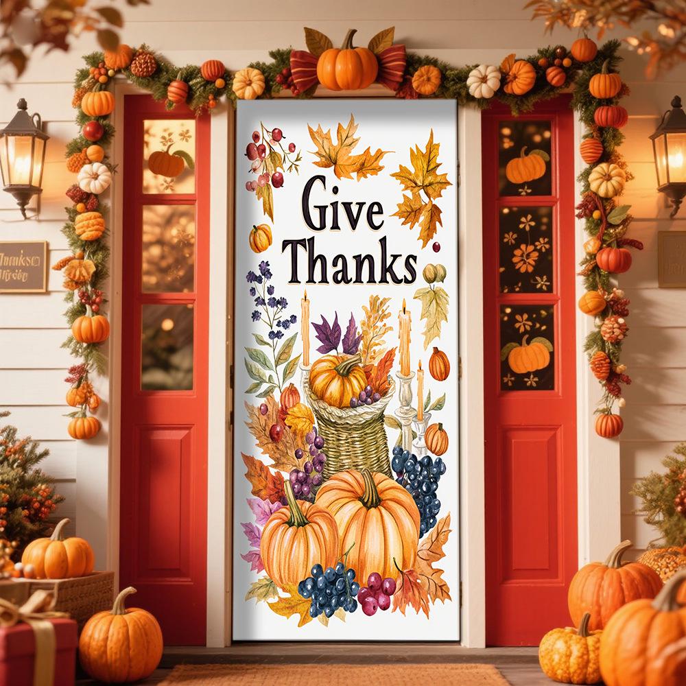 Thanksgiving Door Tapestry: Festival Decoration for Room or Door