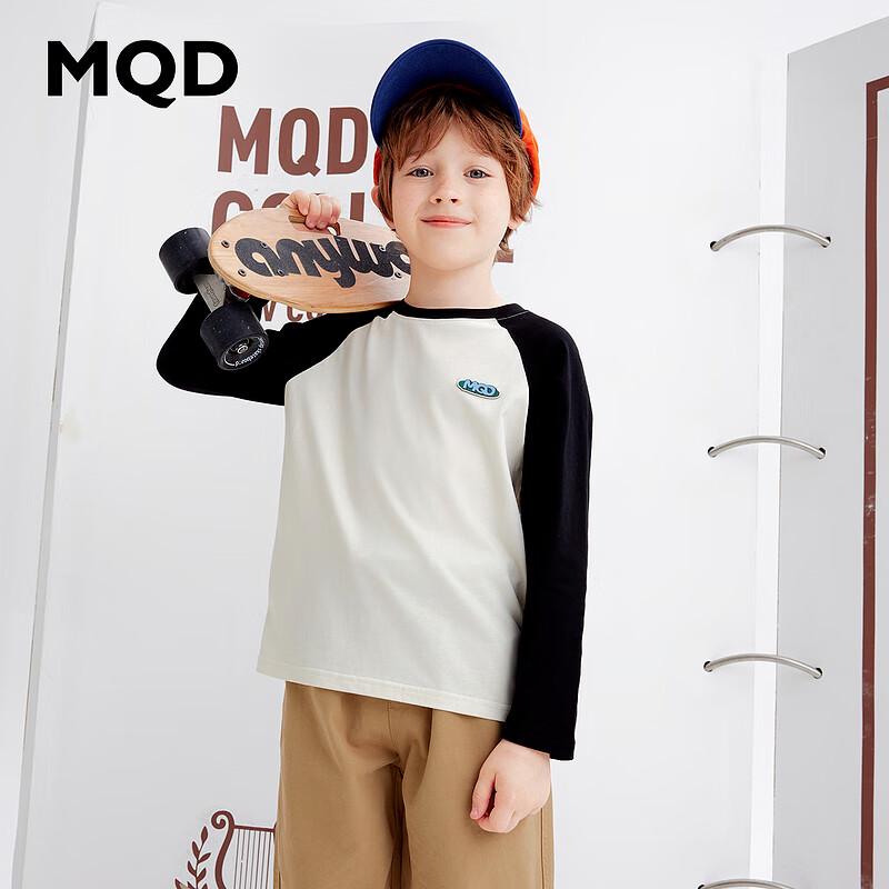 

MQD Boys Autumn Contrast Casual College Style Round Neck T-shirt 110