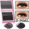 Diy Segmented Single Cluster Of False Eyelashes 10-16Mm Eyelashes C Curvature Dense Curl