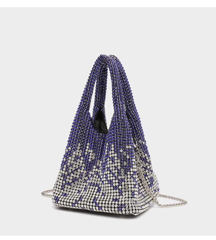 Cross-Border Rhinestone-Full Women's Evening Handbag: Shiny Diamond Inlaid Chain Shoulder/Crossbody Bag