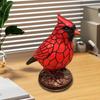 Cardinal desk lamp natural animals and birds theme lamp Christmas table lamp home office table decoration ornaments