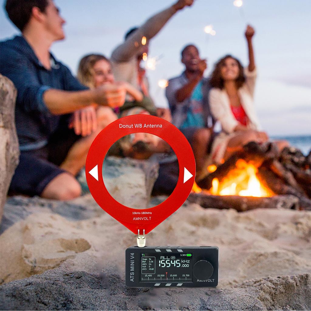 V4 ATS MINI Radio with Headphone Amplifier LSB USB Transistor Pocket Radios 1.9inch IPS Screen Si4732 DSP Radio AM FM Receiver