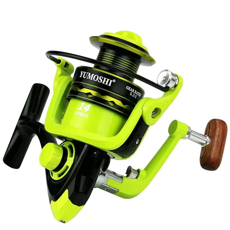 New Fluorescent Green Spinning Fishing Reel  Ultralight Maximum Drag 10kg Surf Fishing Spinning Fishing Reel Saltwater Fishing Fishing Reel