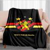 Sport Club Football Crest Printed Throws Blanket Soft Flannel Blankets for Couch Bed Gifts for Men Women Picnic Blanket Christmas Gifts