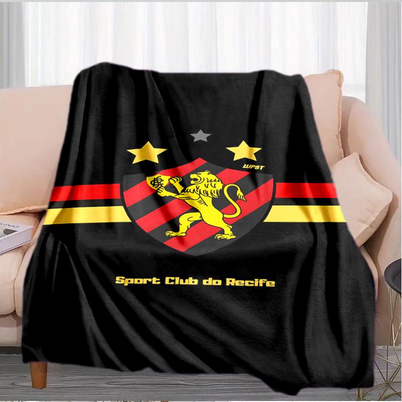 Sport Club Football Crest Printed Throws Blanket Soft Flannel Blankets for Couch Bed Gifts for Men Women Picnic Blanket Christmas Gifts
