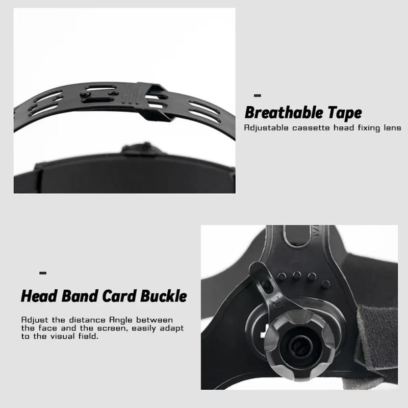 Pc Welding Mask Auto Darkening With Variable Light Adjust Large Viewing Area Automatic Welding Facemask For Arc Grinding Cutting