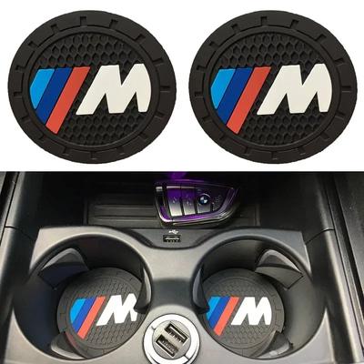 2pcs Silicone Cup Holder Pad Car Non-slip Water Coaster Mat For M3 M5 M6 X1 X3 X5 X6 E34 E39 E36 E60 E90 E46 Car Accessories