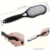Stainless Steel Foot File - Anti-Splash Ergonomic File with Coarse/Fine Grit, Durable for Home Pedicure & Holiday Gift