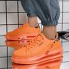 Luftpolster runde Spitze Ganzjahres Low-Top Freizeitschuhe Outdoor-Sportschuhe Helle Schnür-Board-Schuhe für Schüler