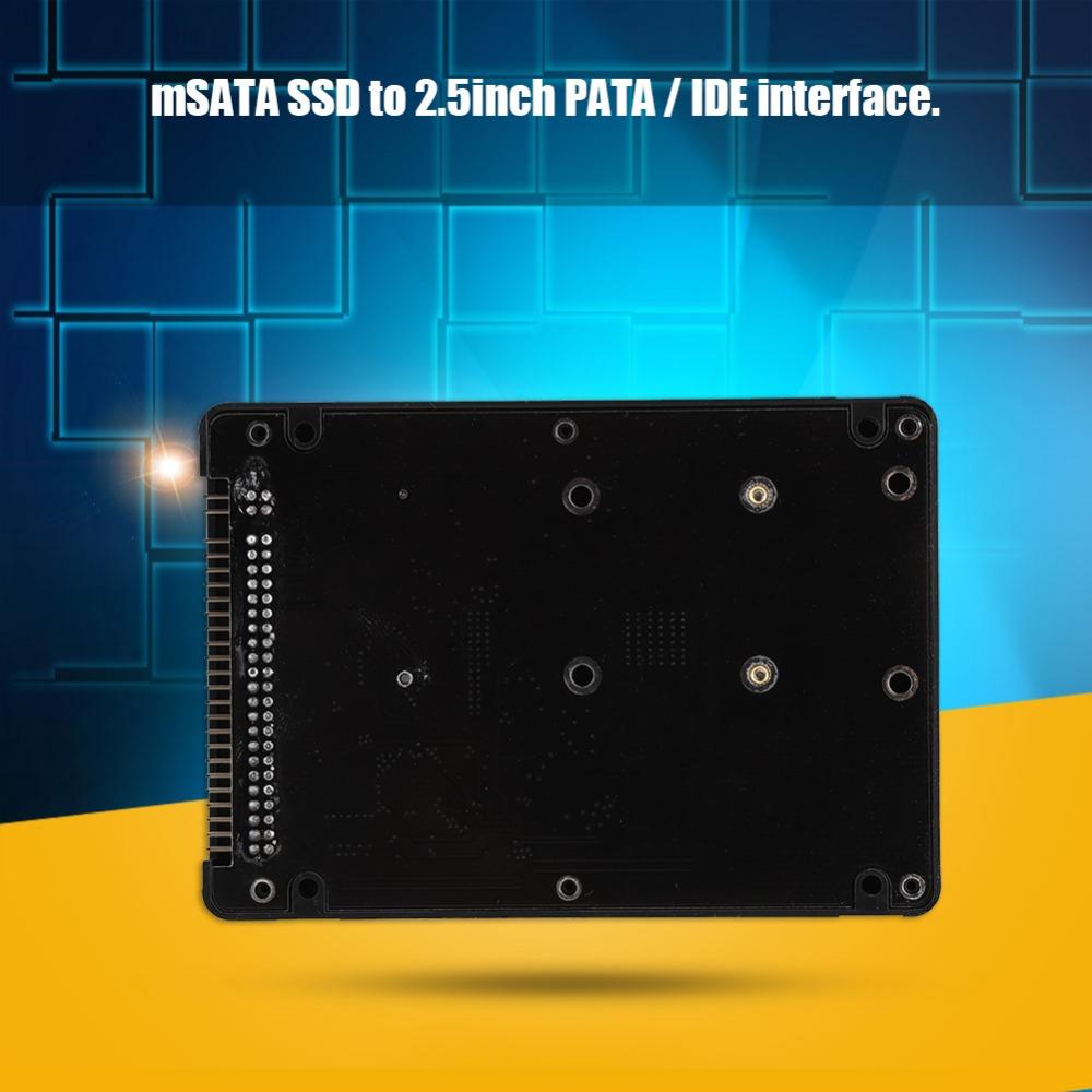 44 Pin mSATA SSD to IDE 2.5 inch Enclosure Parallel Port IDE Adapter Notebook Laptop